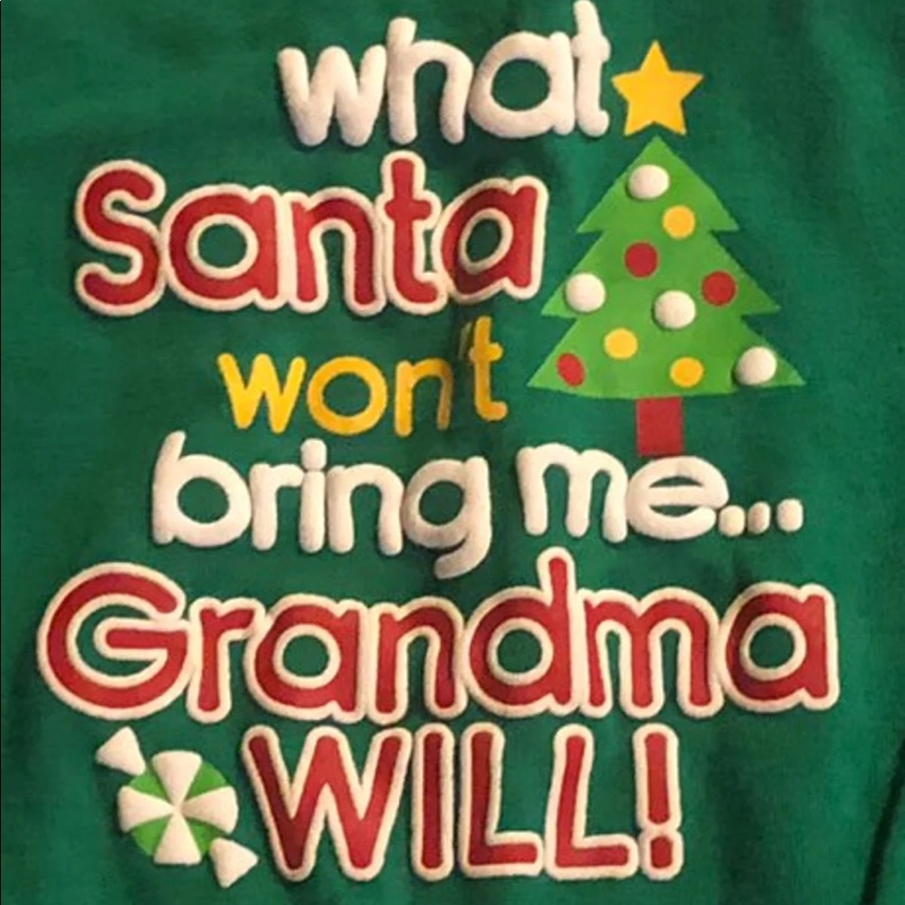 Christmas Grandma Onesie 6-9 months